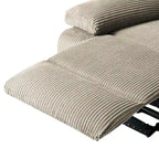 Handmatig verstelbare relaxfauteuil met veganleren bekleding en verstelbare rugleuning