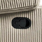 Handmatig verstelbare relaxfauteuil met veganleren bekleding en verstelbare rugleuning
