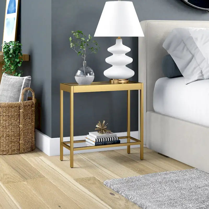 24 Wide Rectangular Side Table