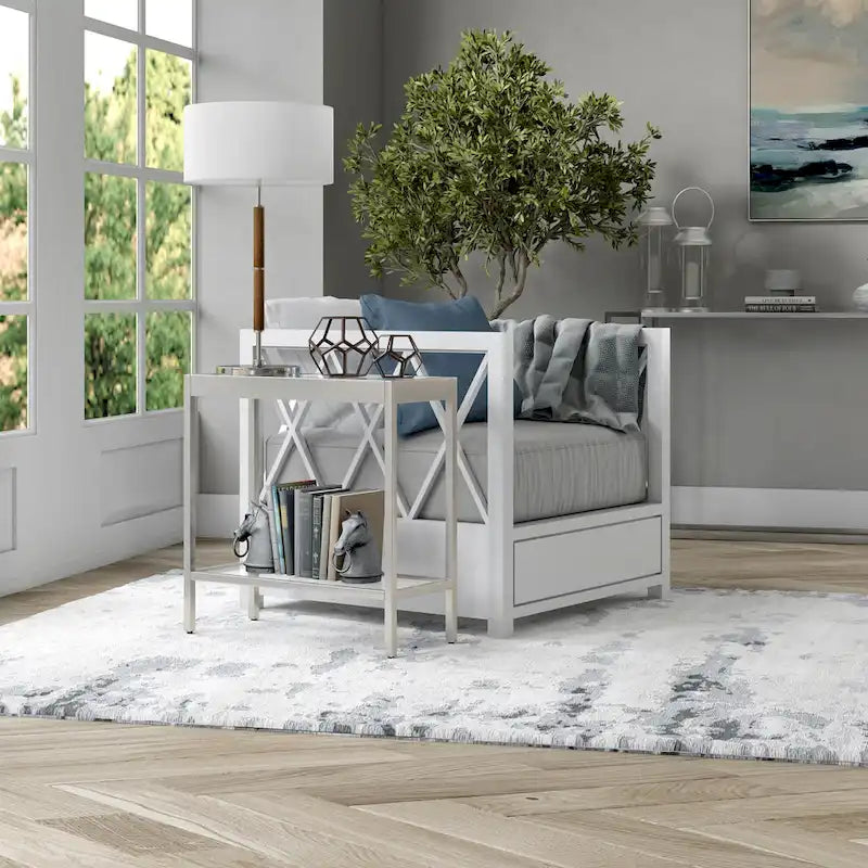 24 Wide Rectangular Side Table