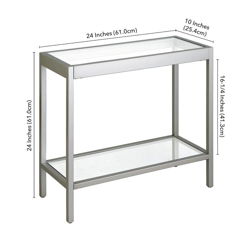 24 Wide Rectangular Side Table