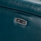 34.65 Wide Contemporary Classic Genuine Leather Power Recliner With USB Port