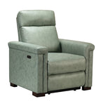 34.65 Wide Contemporary Classic Genuine Leather Power Recliner With USB Port