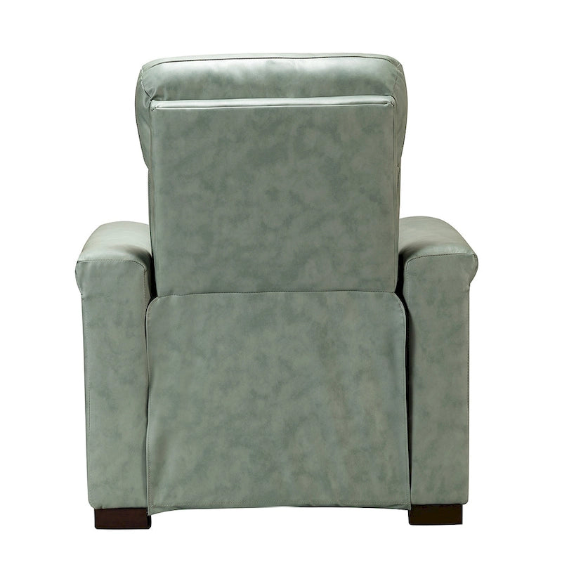 34.65 Wide Contemporary Classic Genuine Leather Power Recliner With USB Port