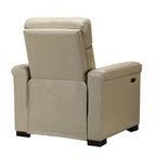 34.65 Wide Contemporary Classic Genuine Leather Power Recliner With USB Port