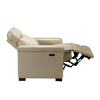 34.65 Wide Contemporary Classic Genuine Leather Power Recliner With USB Port