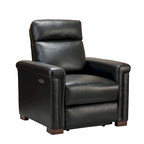 34.65 Wide Contemporary Classic Genuine Leather Power Recliner With USB Port