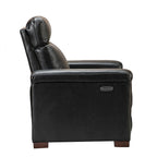 34.65 Wide Contemporary Classic Genuine Leather Power Recliner With USB Port