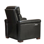 34.65 Wide Contemporary Classic Genuine Leather Power Recliner With USB Port