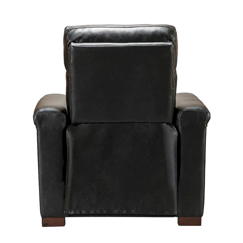 34.65 Wide Contemporary Classic Genuine Leather Power Recliner With USB Port