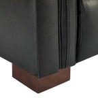 34.65 Wide Contemporary Classic Genuine Leather Power Recliner With USB Port