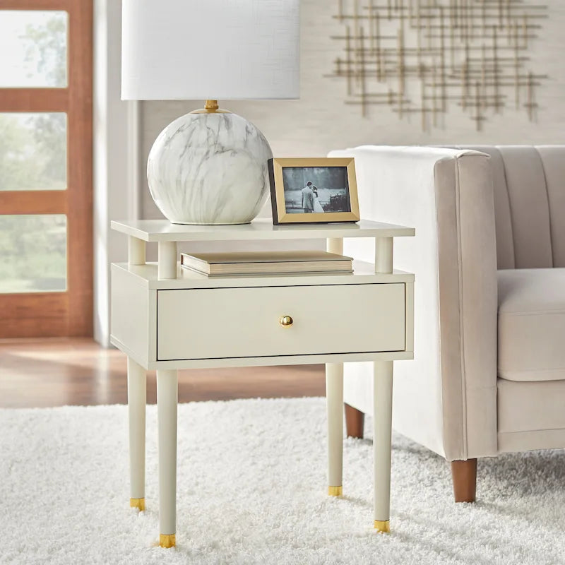 Mid-Century One Drawer Side Table
