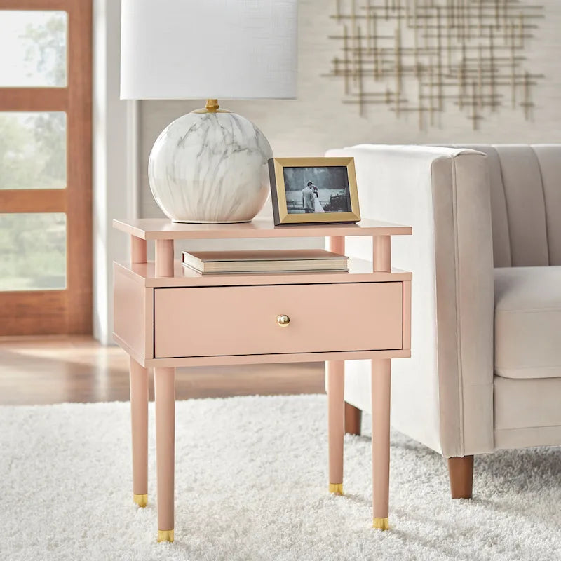 Mid-Century One Drawer Side Table