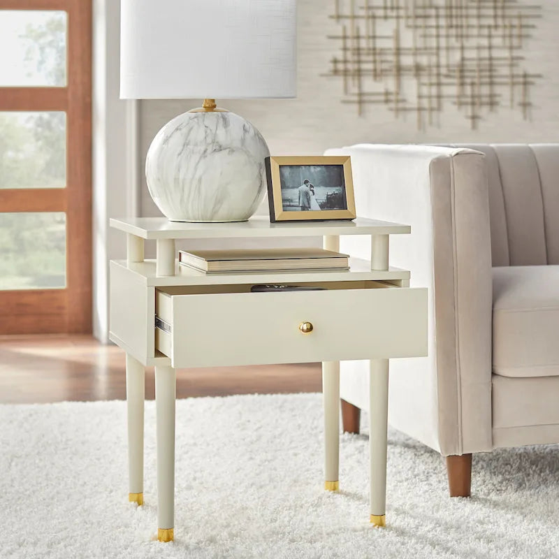 Mid-Century One Drawer Side Table