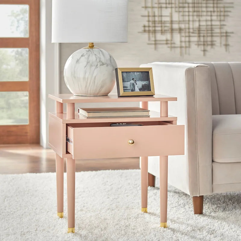 Mid-Century One Drawer Side Table