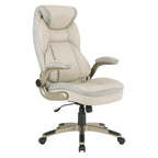 Fauteuil de bureau de direction en cuir contrecollé