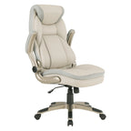 Fauteuil de bureau de direction en cuir contrecollé