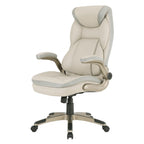 Fauteuil de bureau de direction en cuir contrecollé