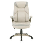 Fauteuil de bureau de direction en cuir contrecollé