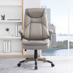 Fauteuil de bureau de direction en cuir contrecollé