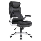 Fauteuil de bureau de direction en cuir contrecollé