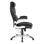 Fauteuil de bureau de direction en cuir contrecollé
