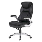 Fauteuil de bureau de direction en cuir contrecollé