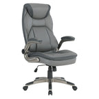 Fauteuil de bureau de direction en cuir contrecollé