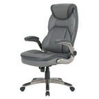 Fauteuil de bureau de direction en cuir contrecollé