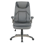 Fauteuil de bureau de direction en cuir contrecollé