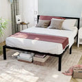 King Modern Metal Platform Bed Frame