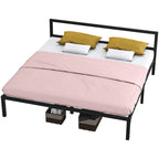 Modernes Metallplattformbettgestell in King-Size