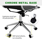 Ribbed Computer Office Chair Swivel Lift tilt function Ergonomic Premium Leather Desk Armchair