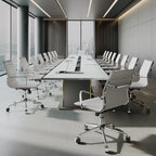 Ribbed Computer Office Chair Swivel Lift tilt function Ergonomic Premium Leather Desk Armchair