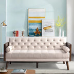 Rozkładana sofa futon 70 cali, rozkładana sofa 2 w 1 z funkcją spania i 2 poduszkami dekoracyjnymi
