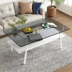 Table basse rectangulaire de 38.58 pouces au design moderne