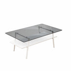 Table basse rectangulaire de 38.58 pouces au design moderne