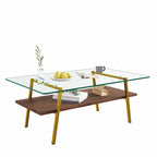 Table basse rectangulaire de 38.58 pouces au design moderne