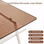 Table basse rectangulaire de 38.58 pouces au design moderne