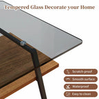 Table basse rectangulaire de 38.58 pouces au design moderne