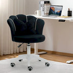 Moderner Samt-Arbeitsstuhl, um 360° drehbarer höhenverstellbarer Bürostuhl