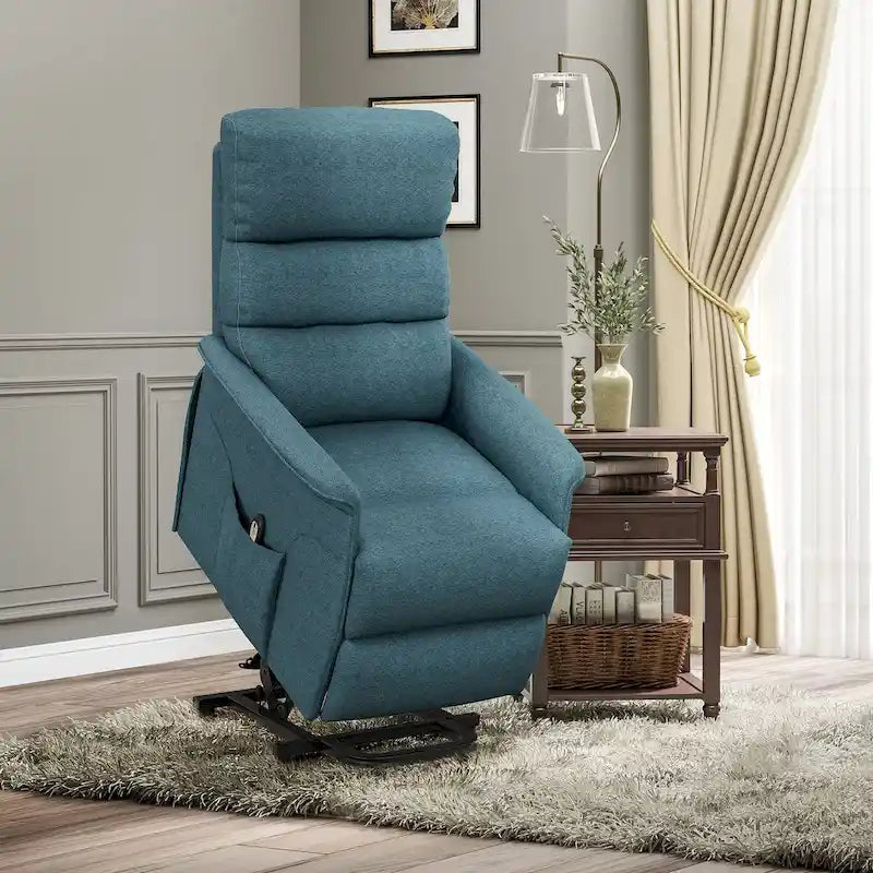 Power Lift Recliner Chair for Elderly, Easy Assembly, Fabric Lift Chair with Remote Control