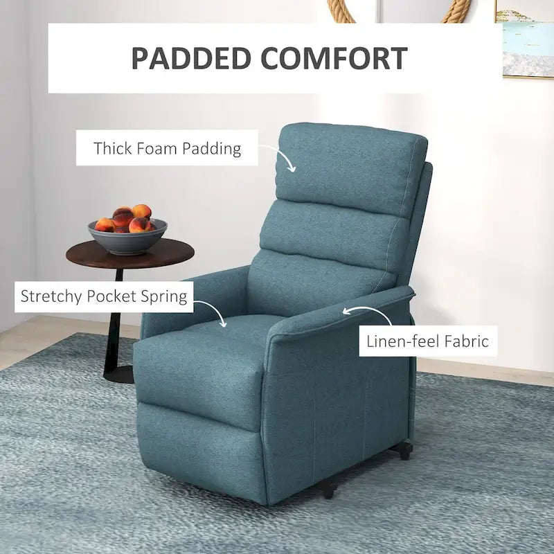 Power Lift Recliner Chair for Elderly, Easy Assembly, Fabric Lift Chair with Remote Control