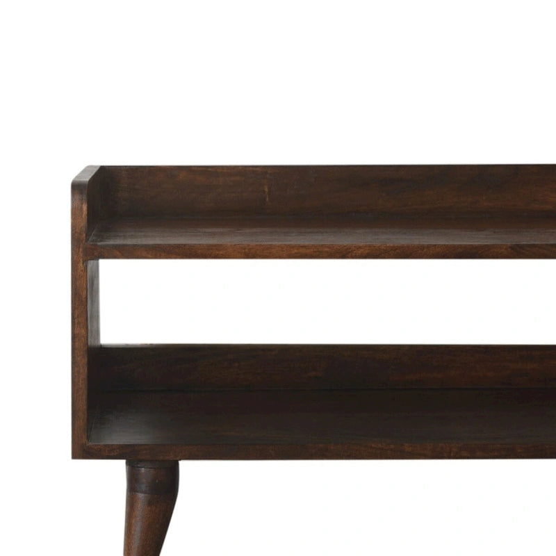 Walnut minimalist Storage Bench