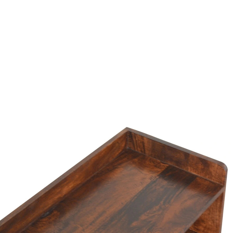 Walnut minimalist Storage Bench