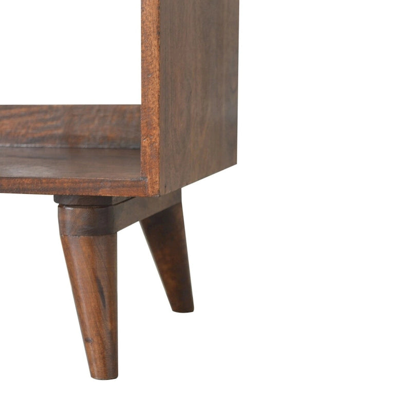 Walnut minimalist Storage Bench