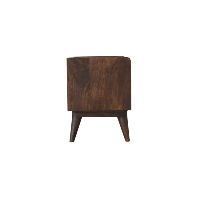 Walnut minimalist Storage Bench