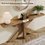 70,9-Zoll-extra-langer Farmhouse-Konsolentisch für Eingangsbereich und Flur